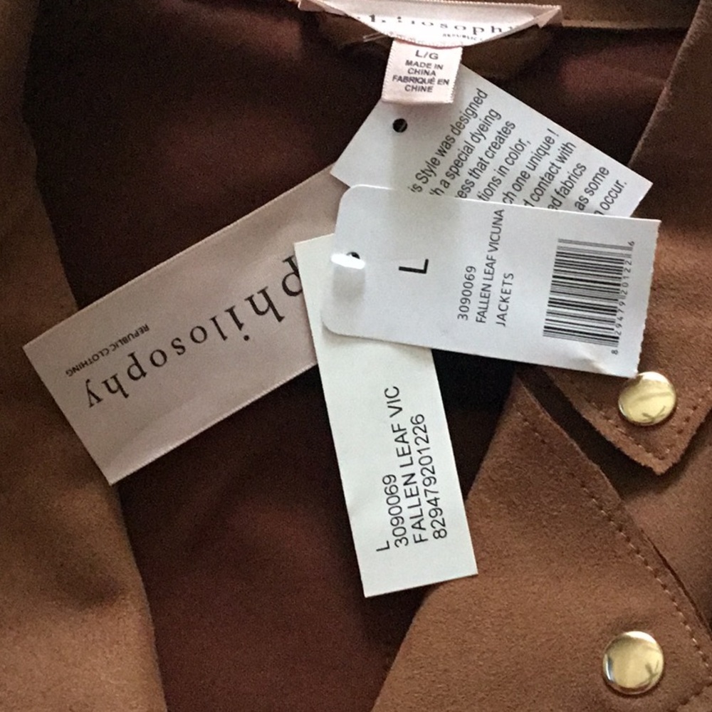 Philosophy Moto Leather Jacket NWOT - Picture 7 of 7